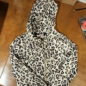 Girls leopard hoodie